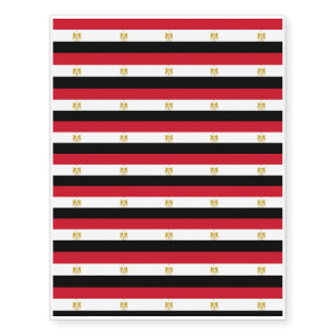 Egypt Flag Temporary Tattoos