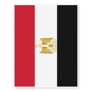 Egypt Flag Temporary Tattoos