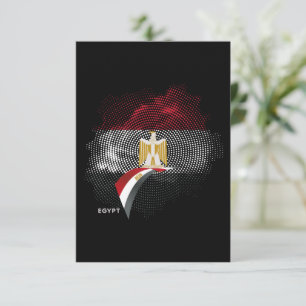 Egypt flag thank you card