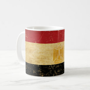 Egypt Flag Vintage Grunge Design Mug