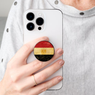 Egypt Flag Vintage Grunge PopSocket