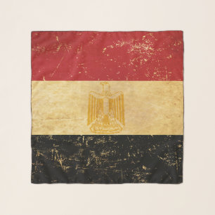Egypt Flag Vintage Scarf