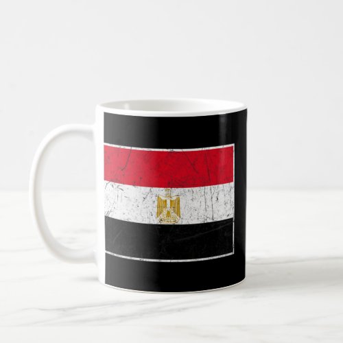 Egypt Flag With Vintage Egyptian National Colors  Coffee Mug