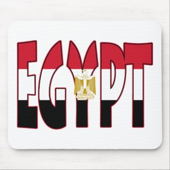 Egypt Flag/word Mouse Pad by StillImages at Zazzle