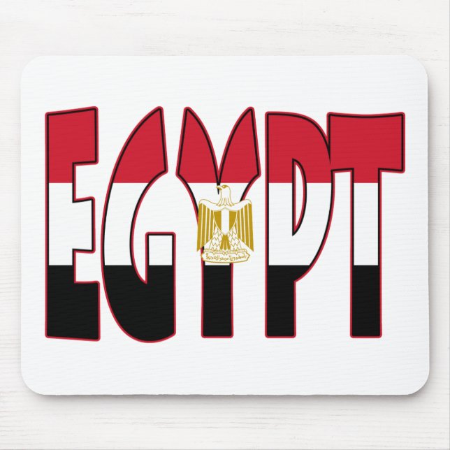 Egypt Flag/Word Mouse Pad (Front)