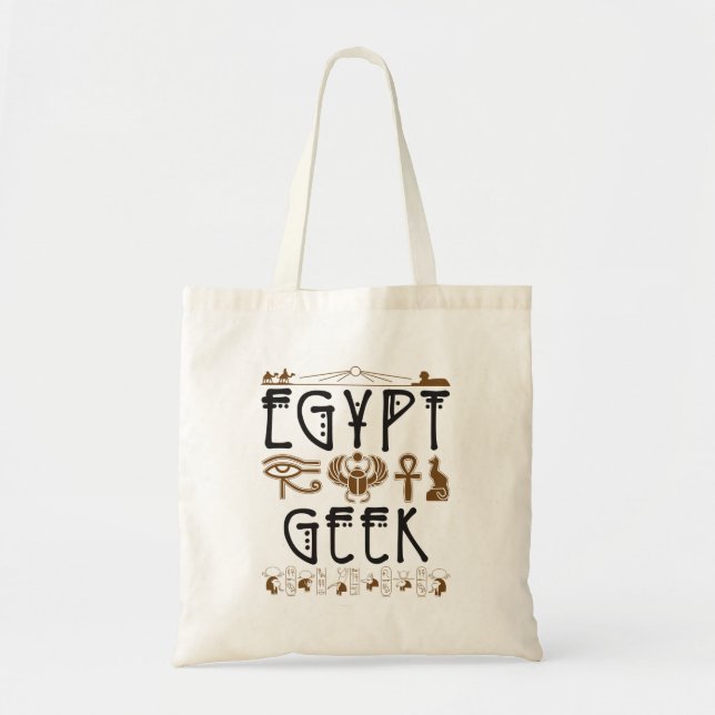 Egypt Geek Ancient Egyptian Archaeology Tote Bag (Front)