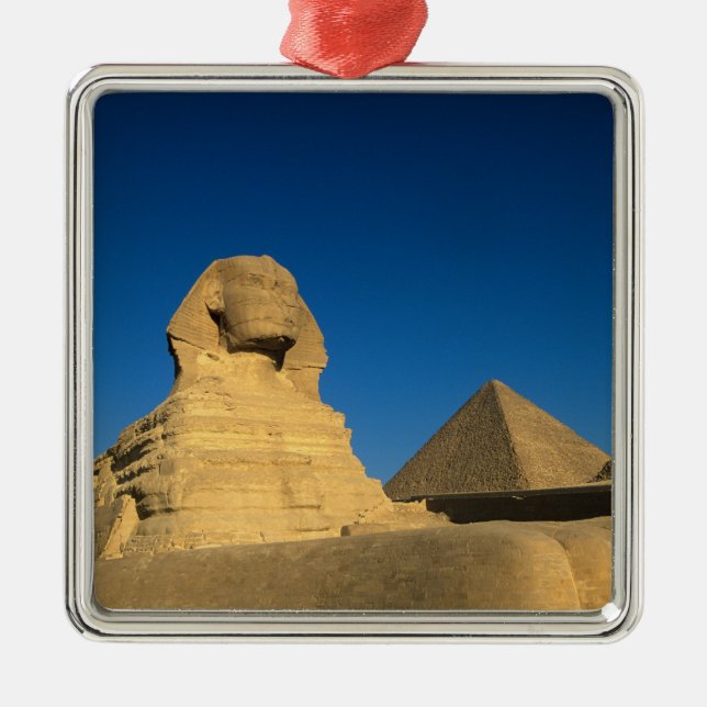 Egypt, Giza, The Sphinx, Old Kingdom, Unesco Metal Ornament (Front)