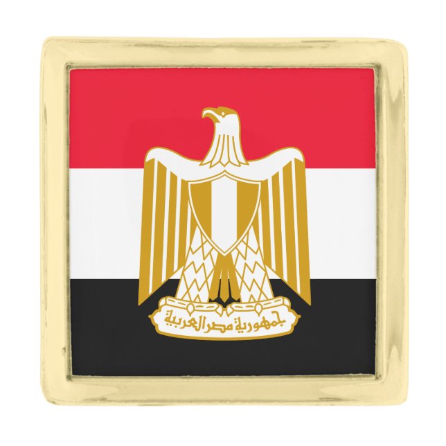 Egypt Gold Finish Lapel Pin (Front)
