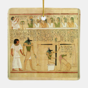 Egypt-Hieroglyphs Ceramic Ornament