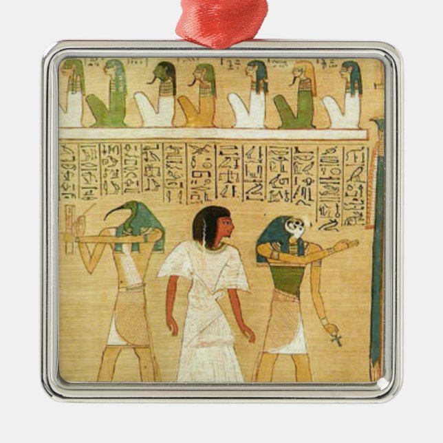 Egypt-Hieroglyphs Metal Ornament (Front)