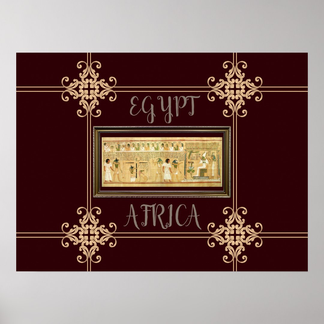EgyptHieroglyphs Poster Zazzle