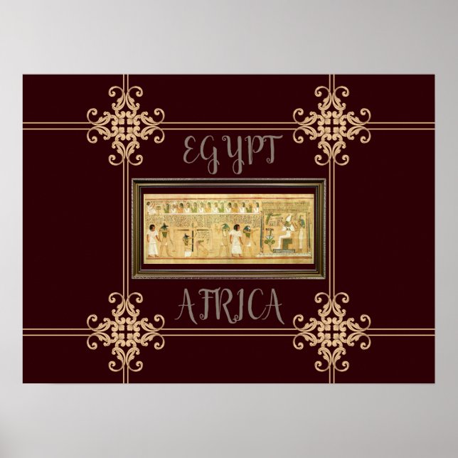 Egypt-Hieroglyphs Poster (Front)