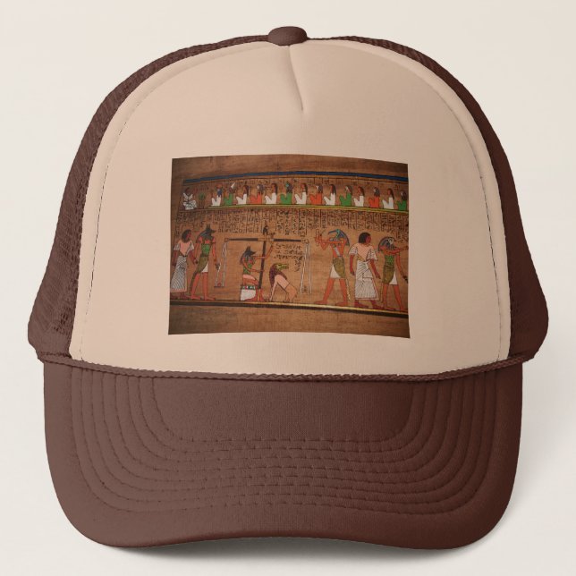 Egypt-Hieroglyphs Trucker Hat (Front)