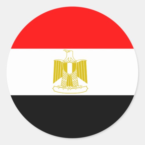 Egypt High quality Flag Classic Round Sticker