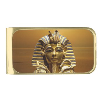 Egypt King Tut Gold Finish Money Clip by ErikaKai at Zazzle
