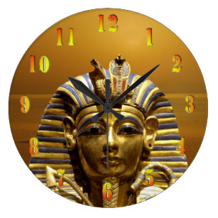 3dRose DPP_167473_1 Opalite Eye of Ra Egyptian Pagan Art Wall Clock 10 x 10