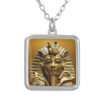 Egypt King Tut Silver Plated Necklace by ErikaKai at Zazzle