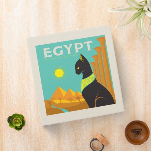 Egypt Land of  Feline Royalty 3 Ring Binder