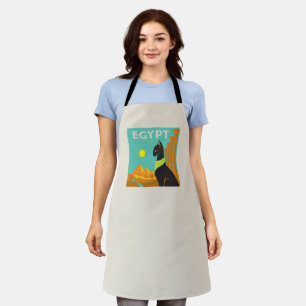 Egypt Land of Feline Royalty Apron