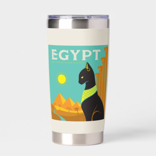 Egypt Land of  Feline Royalty Insulated Tumbler