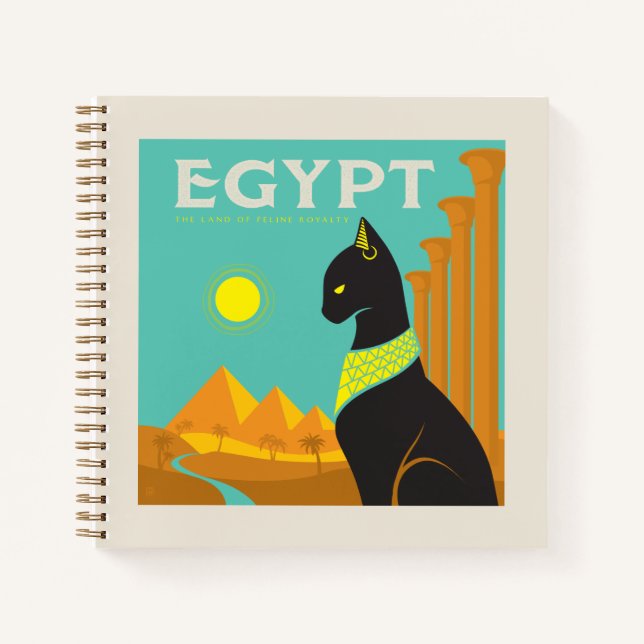 Egypt | Land of  Feline Royalty Notebook (Front)