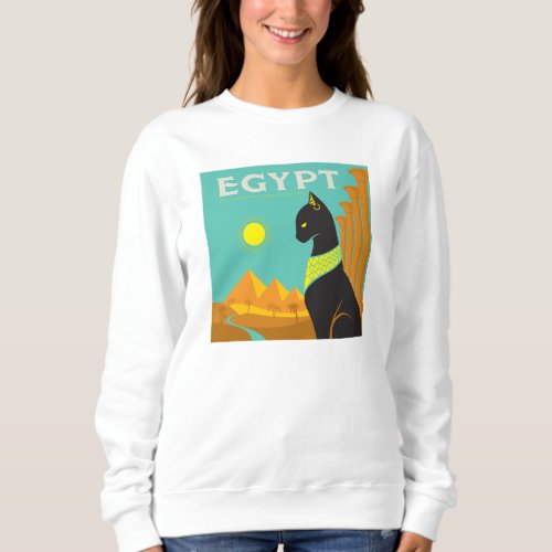 Egypt Land of  Feline Royalty Sweatshirt