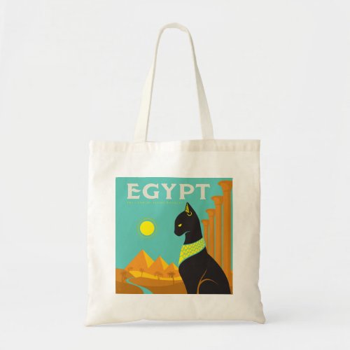 Egypt Land of  Feline Royalty Tote Bag