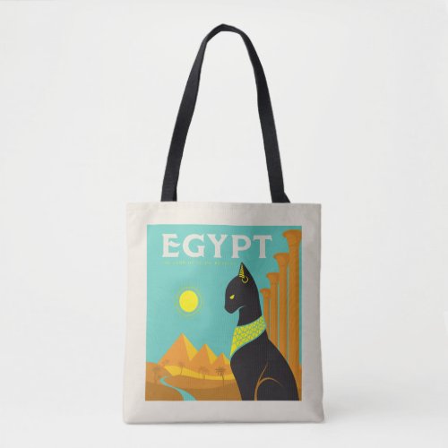 Egypt Land of  Feline Royalty Tote Bag