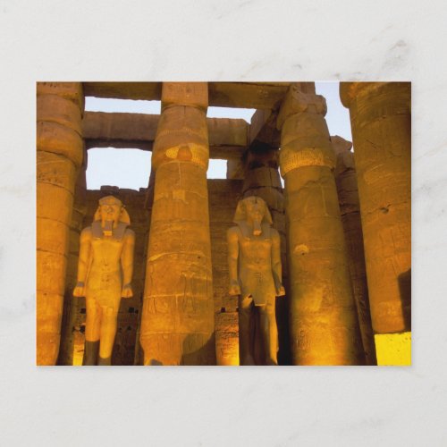Egypt Luxor  Karnack Temple Postcard