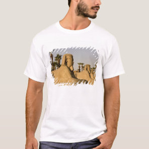Egypt, Luxor. The Avenue of Sphinxes leads to T-Shirt