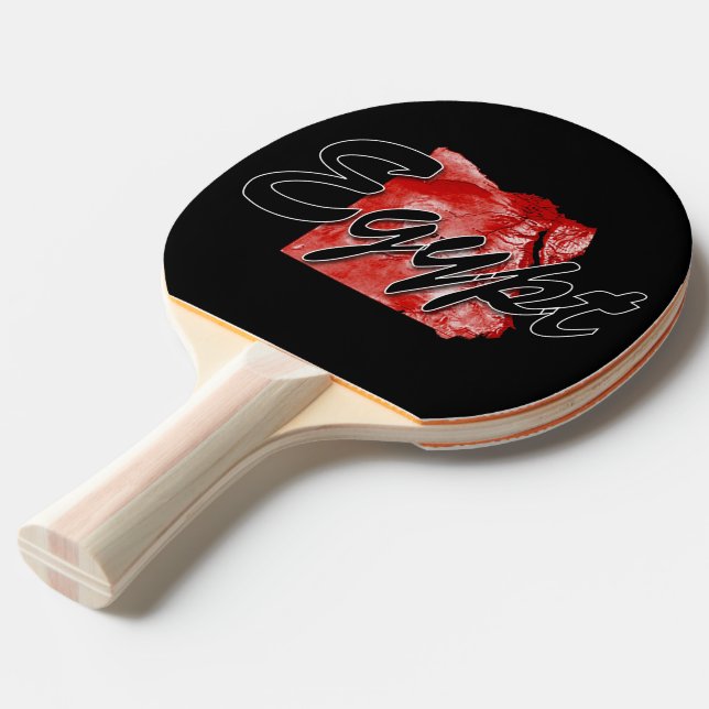 Egypt map Ping-Pong paddle (Back Angle)