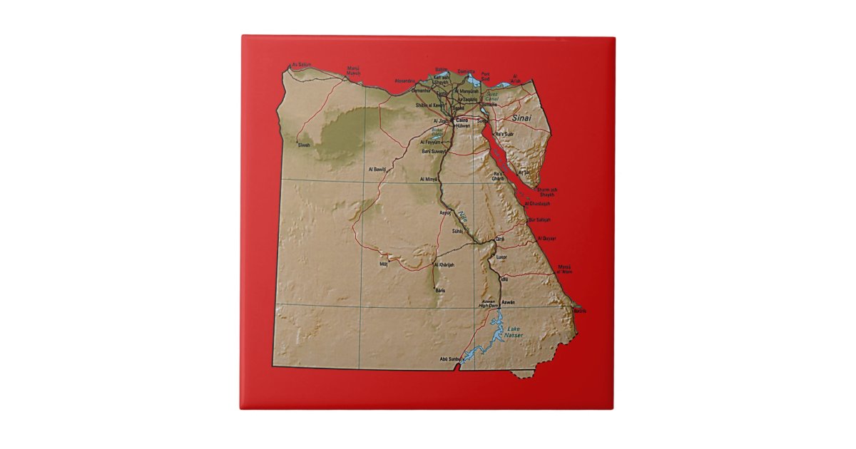 Tile Map Egypt Egypt Map Tile | Zazzle