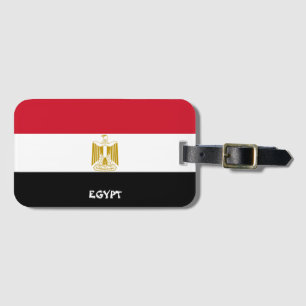 Egypt National Flag Patriotic Luggage Tag