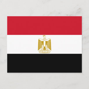 Egypt National World Flag Postcard