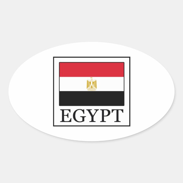 Egypt Oval Sticker (Front)