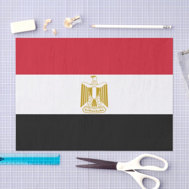 Egypt paper tissue, Egyptian Flag tissue paper (Craft)