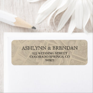 Egypt Passport Wedding Label