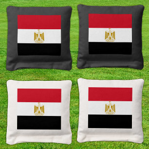 Egypt patriotic bags, Egyptian Flag Cornhole Bags