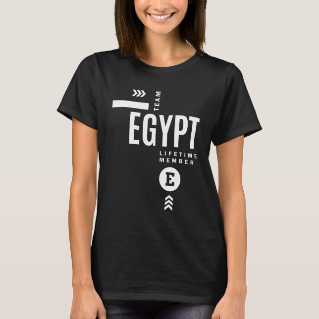Egypt Personalized Name Birthday Gift T-Shirt (Front)