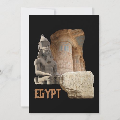 EGYPT photo collage invitation