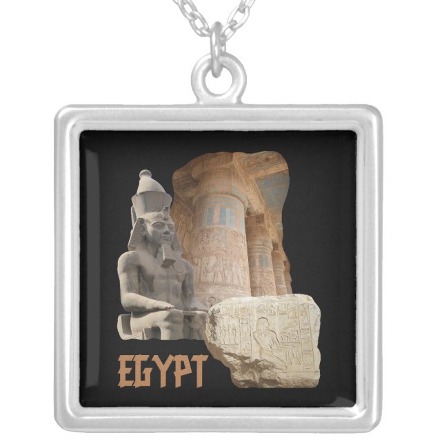 EGYPT photo collage necklace (Front)