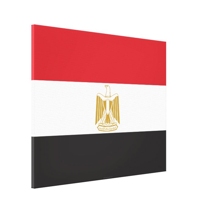 Egypt Plain Flag Gallery Wrap Canvas