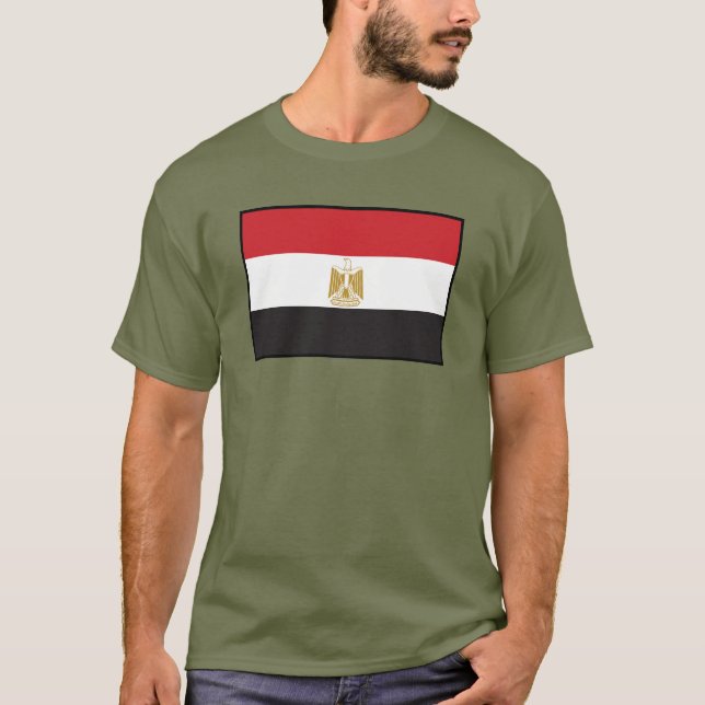 Egypt Plain Flag T-Shirt (Front)