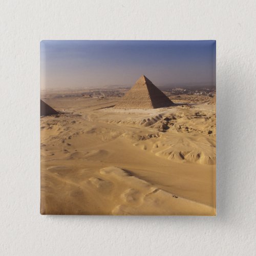 Egypt Pyramids at Giza Khafre Khufu Menkaure Pinback Button