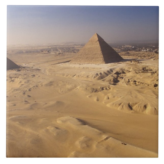 Egypt, Pyramids at Giza, Khafre, Khufu, Menkaure Tile (Front)