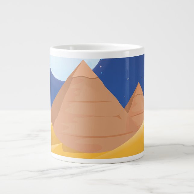 Egypt Pyramids Giant Coffee Mug (Front)
