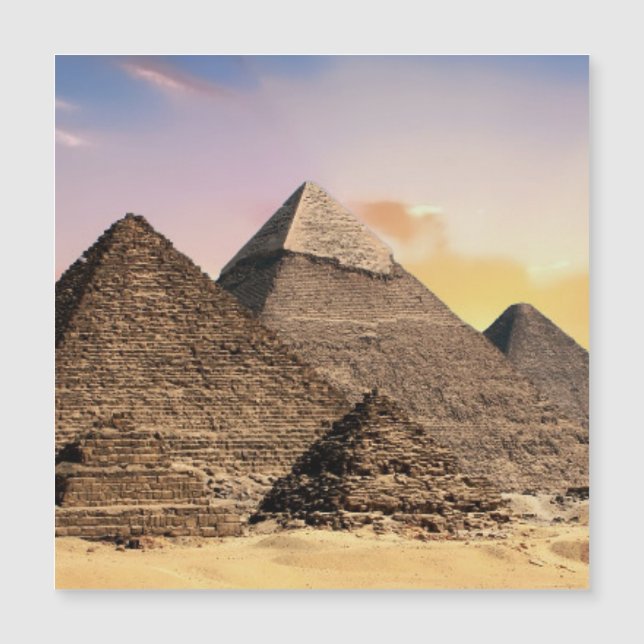 Egypt Pyramids Sphinx Khufu Photo Souvenir Desert (Front)
