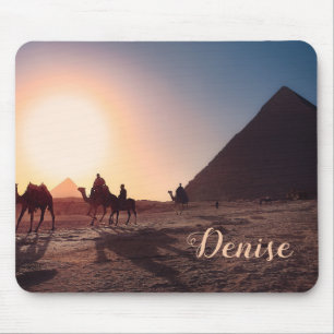 Egypt Pyramids Travel Postcard Mouse Pad