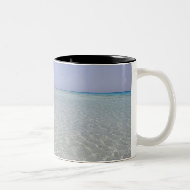 Egypt, Red Sea, Marsa Alam, Sharm El Luli, Beach 2 Two-Tone Coffee Mug (Right)