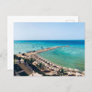 Egypt. Red Sea view. Postcard